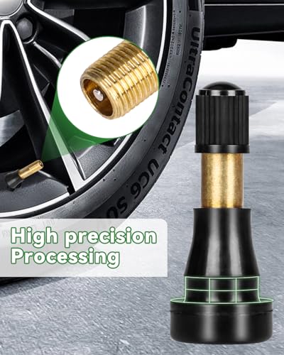 50Pcs TR600HP Snap-in Tubeless Valve Stems, Fits 0.453" Rim Holes - size: TR600HP