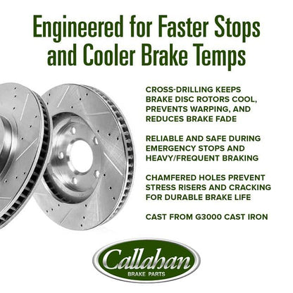 Callahan Brake Parts Front & Rear Brake Kit, EBYK045312