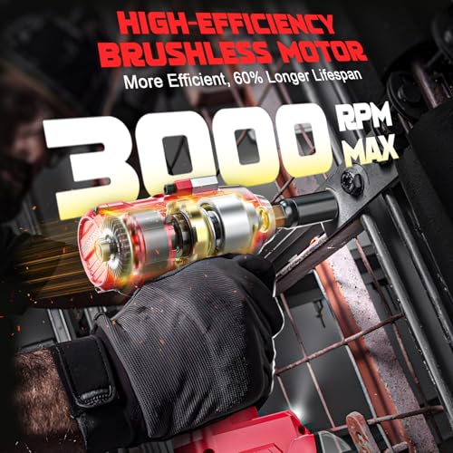 DIYtoolifz Cordless Impact Wrench 3/8" Compatible with Milwaukee 18v Battery: 600 Ft-lbs High Torque Impact Driver, 3100RPM Electric Impact Gun with 4-Mode Speed, LED Work Light(Bare Tool) - size: 600ft-lbs, style: Compatible with Milwaukee 18V Battery(Ba