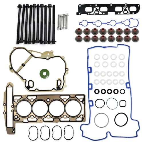 2.4 Camshaft kit with VVT Valve, Water Pump, Head Gasket Set, VCT Selenoid Actuator Gear for Chevy Equinox GMC Terrain Buick Lacrosse 2011-2017 LAF LUK LEA 12656486 12604896 12634207 - color: GM2.4 Complete Kit