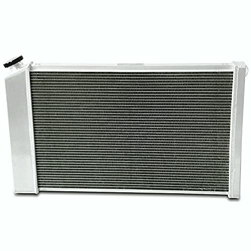 ECMRAD 4 Rows Core Aluminum Radiator for Chevy Camaro 1970-1981/ Monte Carlo 1980-1987 G-Body Oldsmobile Cutlass/Pontiac Grand Prix