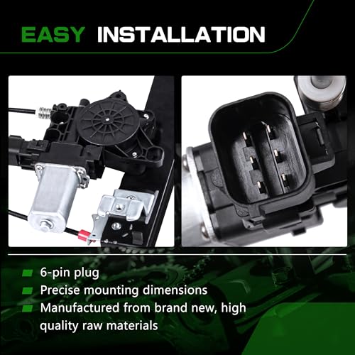 Front Driver Side Power Window Regulator with Motor - size: C2Z31201