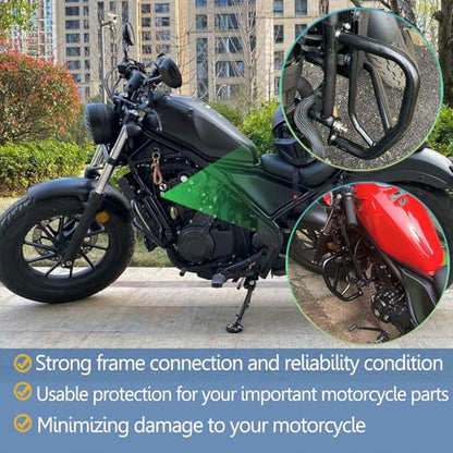 Motorcycle Crash Bar Engine Guard Frame Protection Bumper Protector for Honda Rebel CMX 500 Rebel 500 2017 2018 2019 2020 2021 2022