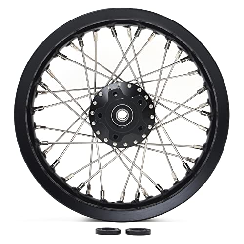 TOFR CNC 12"x2.15" Rear Wheel Rim Hub for Sur-ron Surron Light Bee X LBX - color: Black, size: 12" Rear