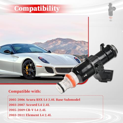 16450RAAA01, 16450RADL61 Fuel Injectors-4PCS - size: FJ484(4PC)
