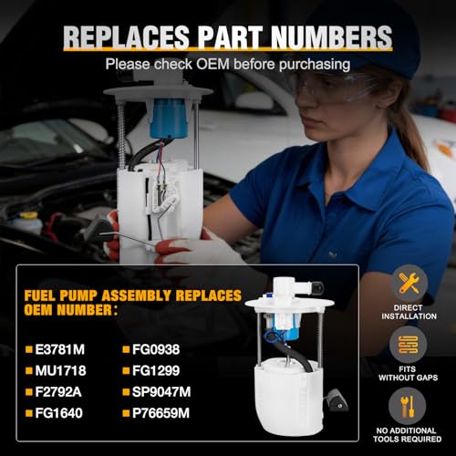 Nilight Fuel Pump Assembly E3781M for Toyota Pontiac Vibe Corolla 2009-2018 - size: Toyota Pontiac Vibe Corolla Matrix 09-18 E3781M