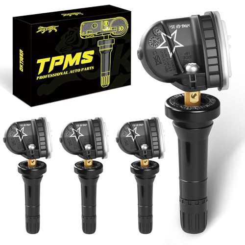 Oktiger 315MHz TPMS Sensor Pre-Programmed for Chevy Traverse 2009-2017, Silverado 1500 2007-2016, Impala 2006-2020, Equinox 2007-2022, Camaro 2010-2015, Tahoe 2007-2020, Cruze 11-15, 4PCS OE#13598771