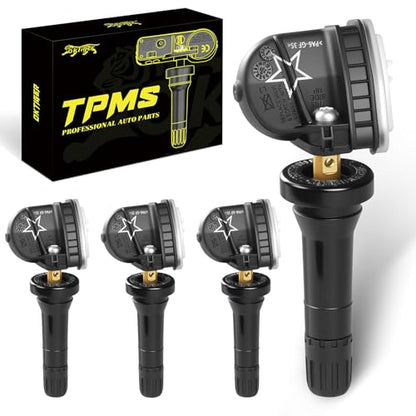Oktiger 315MHz TPMS Sensor Pre-Programmed for Chevy Traverse 2009-2017, Silverado 1500 2007-2016, Impala 2006-2020, Equinox 2007-2022, Camaro 2010-2015, Tahoe 2007-2020, Cruze 11-15, 4PCS OE#13598771