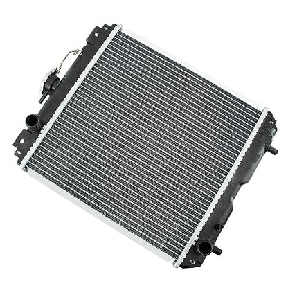 OE# 6C120-58502 6C170-58521 6C120-58500 Radiator Replacement for Kubota Tractor B7410D B7500D B7500DTN B7500HSD B7510D B7510DN B7510HSD B7510HSDTR B7610HSD, 2 Row Aluminium Core - size: 6C120-58502