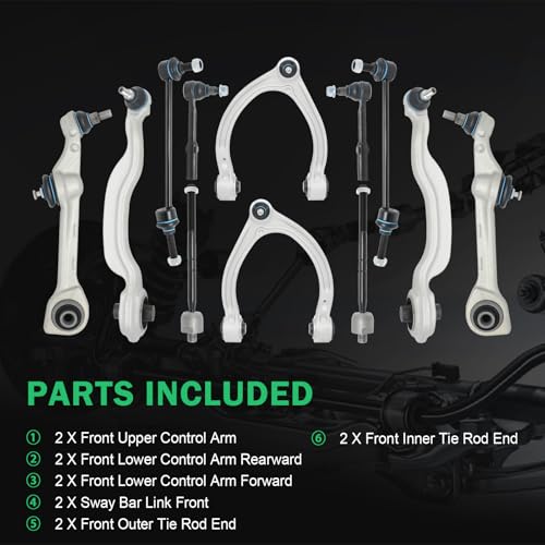 Front Suspension Control Arm for Mercedes Benz S Class W221 RWD - size: for S Class W221 RWD 12PCS
