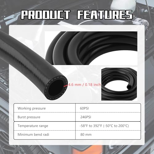 9.84Ft 5/8 Heater Hose,Flexible Heater Coolant Hose with ID 16mm & OD 24mm - color: 5/8 in