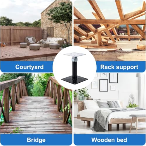 2-Pack Adjustable House Jack for The Floor, Adjustable Supports, Post 16" to 20" - size: 16-20 inch