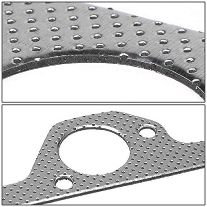 DNA Motoring GKTSET-JCW0738 Aluminum Exhaust Manifold Header Gasket Set Replacement,Metallic