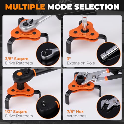 3-Jaw Adjustable Oil Filter Wrench Set