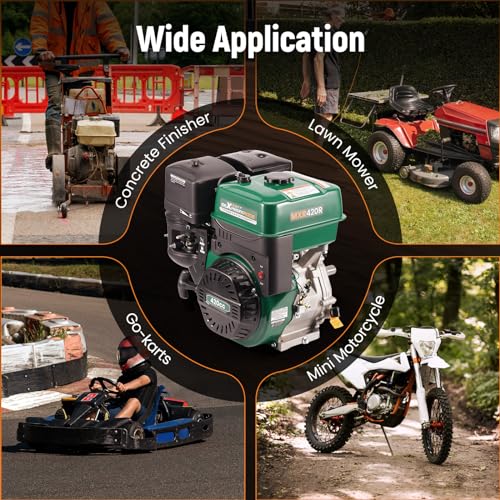 maXpeedingrods 420cc Gasoline Engine, 4 Stroke OHV Horizontal - style: 420cc+Recoil Start