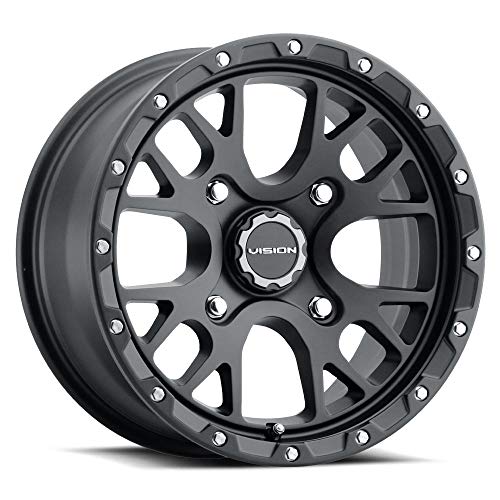 Vision 545 Rocker ATV/UTV 15x7 4x136 +13mm Satin Black Wheel Rim 15" Inch