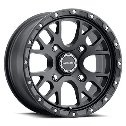 Vision 545 Rocker ATV/UTV 15x7 4x136 +13mm Satin Black Wheel Rim 15" Inch