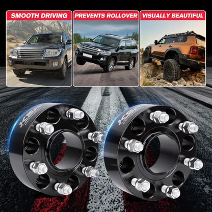 KSP 2inch 6x5.5 Hubcentric Wheel Spacers Compatible with 19-26 Ram 1500 - size: 2inch-6 lug-M14x1.5