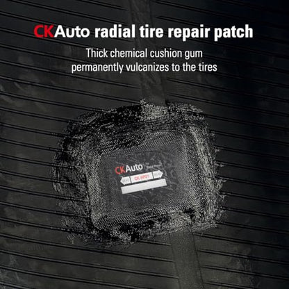 CKAuto 20 pcs Radial Tire Patches Heavy Duty 2-1/2" x 3-1/4" (65 x 80mm) - size: 2-1/2" x 3-1/4" (65 x 80mm) 20 PCS