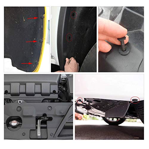GOOACC 480PCS Bumper Retainer Clips with Fastener Remover Car Plastic Rivets Push Kit -Door Trim Panel for Toyota GM Ford Honda Acura Chrysler - color: 480Pcs Clips + Remover