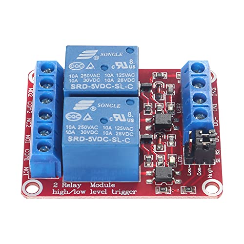4pcs DC 5V Relay Module 2 Channel Relay Board with Optocoupler Support High or Low Level Trigger - size: 2 Channel - 5V