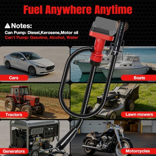 5 GPM Cordless Fuel Transfer Pump for Milwaukee M-18 18V Battery - size: JUMP for M-18