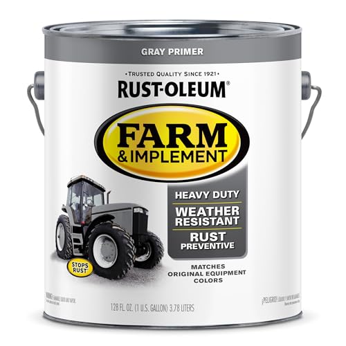 Rust-Oleum Farm & Implement Gray Primer - color: Gray Primer, size: 128 Ounce (Pack of 1)