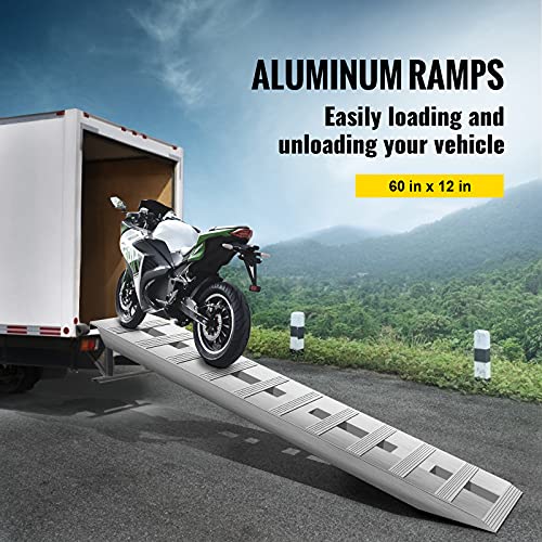 VEVOR Aluminum Ramps, 60" L x 12" W, 2Pcs - size: 6000lbs