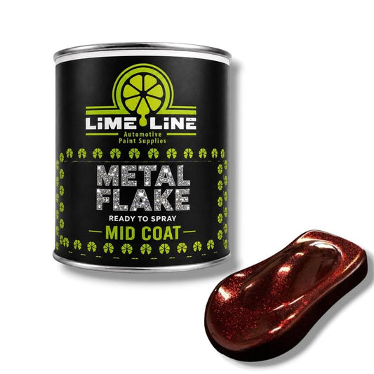 LiME LiNE Automotive Metal Flake Midcoat - No Reducer Needed (Brandywine, 1 Pint) - color: Brandywine, size: 16 Fl Oz (Pack of 1)