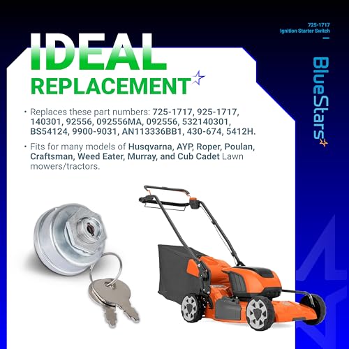BlueStars 725-1717 925-1717 Ignition Starter Switch - for Craftsman - size: 725-1717 - 7 Terminals