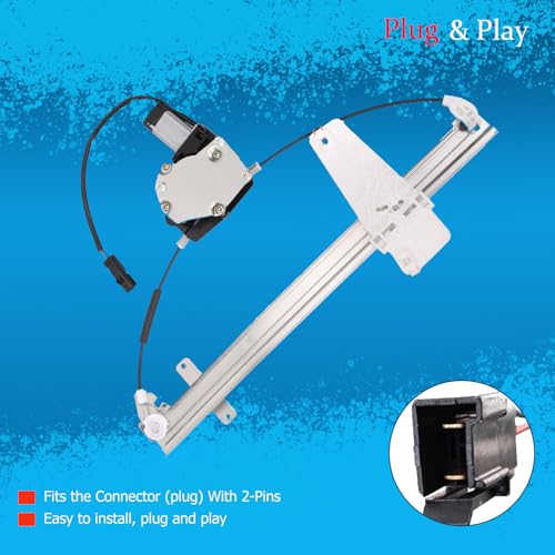 Front Right Passenger Side Power Window Regulator and Motor Assembly 741-557 Compatible for 2000-2004 Jeep Grand Cherokee