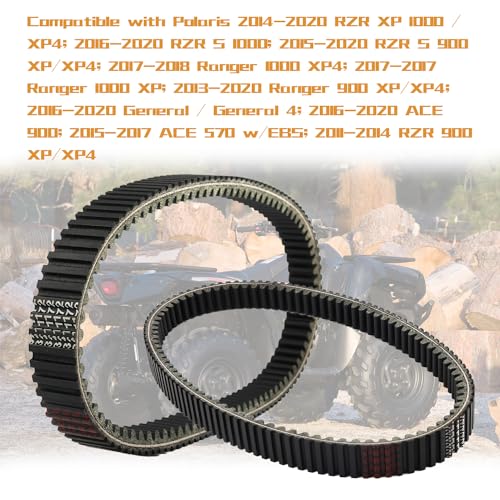 KARSEE 3211180 Drive Belt Replacement for 2014-2024 Polaris RZR 1000 XP/ XP4 /General XP 1000/XP 4 1000 Models and More Replace 3211196 3211172 3211148 3211142 - size: Polaris rzr 1000 XP 3211180
