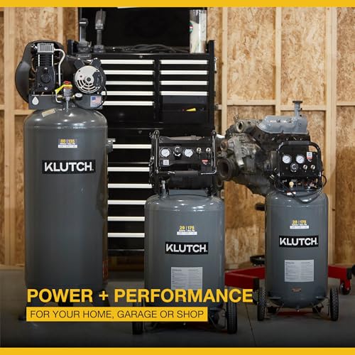 Klutch 29-Gallon Air Compressor, 2.5 HP, 120V, 175 PSI, 5.1 CFM at 90 PSI - size: 29 Gallon