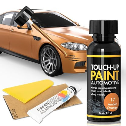 XTryfu Amber Orange Touch Up Paint for Cars Paint Scratch Repair Kit (L20E) - color: Amber Orange