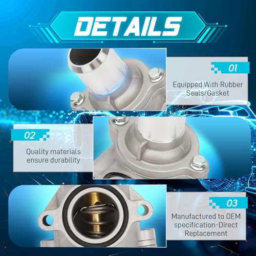IRONTEK 902-5153 Thermostat Housing Assembly 2011-2025 for Ford F-150 - size: 902-5153