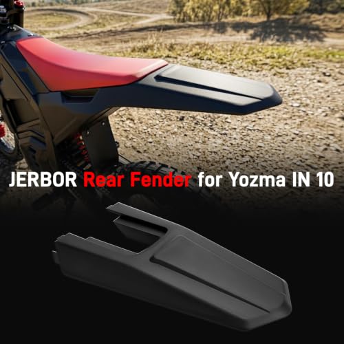 JERBOR Rear Fender for Yozma IN 10/IN 10 Pro, Upgraded Thickened PP Plastic Back Mud Guard Protector Dirt Bike, Wear-Resistant Splash Mudguard Panel, Off-Road Accessories Parts for Yozma