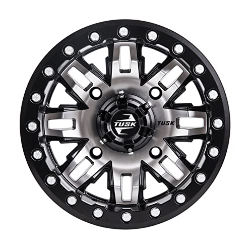 TUSK 4/137 Teton Beadlock Wheel 14x10 5.0 + 5.0 Machined/Black for Can-Am Maverick X3 RS Turbo 72 Inch 2024