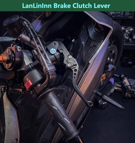 Motorcycle Brake and Clutch Levers Fit For ZX-6R ZX636 2019-2024 2025 2026 - color: Black