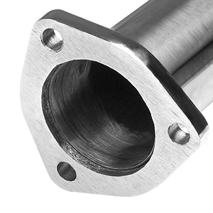 DNA MOTORING CBE-HC06EX Stainless Steel Cat Back Exhaust System [Compatible with 06-11 Honda Civic EX 1.8L] - style: Round