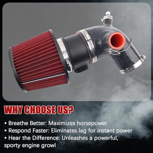 Cold Air Intake Kit Compatible with 2009-2016 BMW F10/F11 N55 535i 3.0T, High Flow Aluminum Pipe - color: 2009-2016 535i