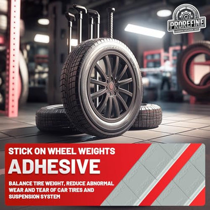 Upgraded 1/4oz 64Pcs Adhesive Wheel Weights Stick On for Steel Rims Corrosion-Resistant Coated Painted Tire Balancing Weight 0.25 oz, 64 Pack
