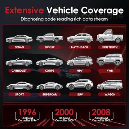 Check Engine Code Reader, LAUNCH Creader CR300 OBD2 Scanner Diagnostic Tool, Live Data Battery Voltage Test, Read Clear DTCs, I/M Readiness, for 1996+ Cars Trucks SUVs OBDII