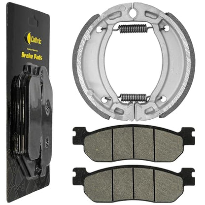 Caltric Front Brake Pads & Rear Shoes Compatible with Yamaha Tw200 Trailway 200 2000-2016