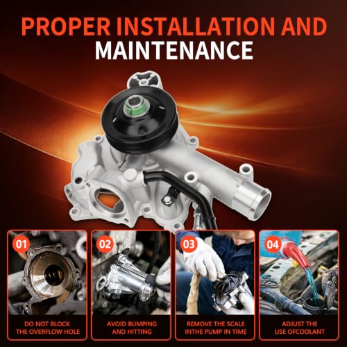 AW6341 Engine Water Pump Kit for Ram 1500 2500 3500 5.7L - size: AW6341