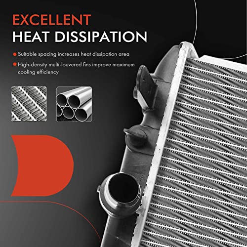 A-Premium Engine Coolant Radiator Assembly with Transmission Oil Cooler