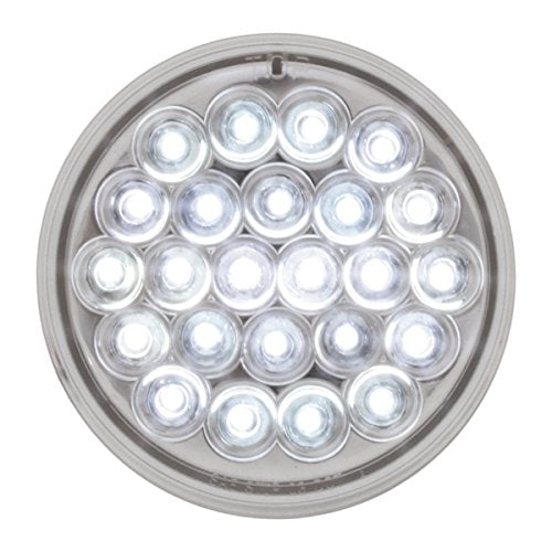 Grand General 78272 Pearl White 4" 24 LED Sealed Light with Clear Lens - color: White/Clear, style: Light Only