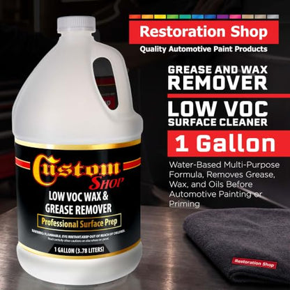 Custom Shop Panel Prep and Degreaser, Low VOC Surface Cleaner, 1 Gallon
