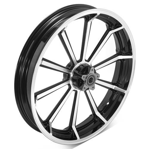 TOFR 21 inch Gloss Black Front Wheel Rim Tubeless For Harley Dyna 2008-2017