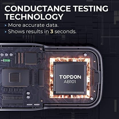TOPDON AB101 Car Battery Tester 12V Load Tester on Cranking Charging System