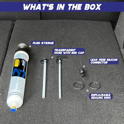 ExtreSpo 500CC Fluid Extractor, Oil Change Syringe with 2 Transparent Hose
